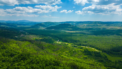 The Parenzana is a beautiful old railway route in Istria, Croatia, which has been transformed into a scenic bicycle path. Captured by drone, the Parenzana reveals its charming countryside charm