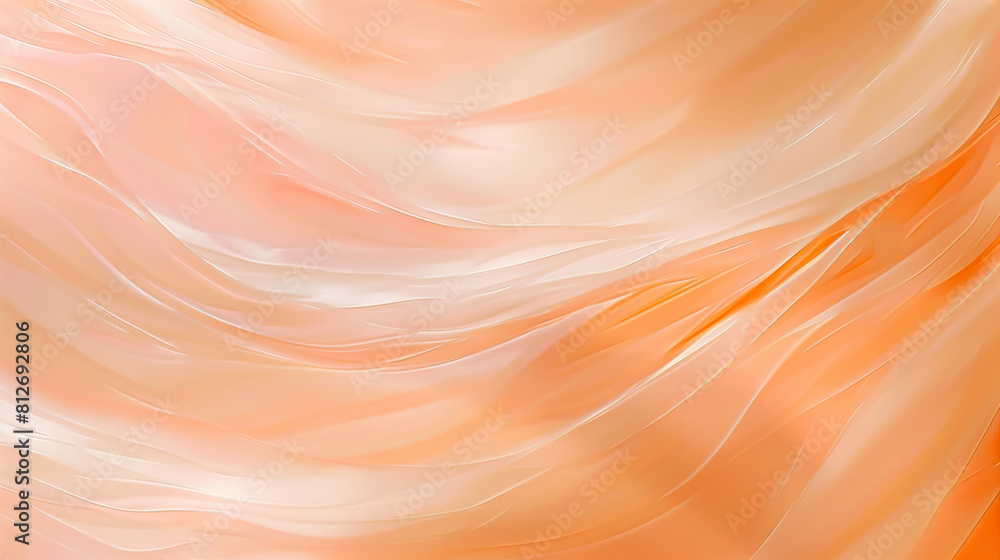 Poster A dreamy abstract background painted in the soft hues of a Peach Fuzz color palette