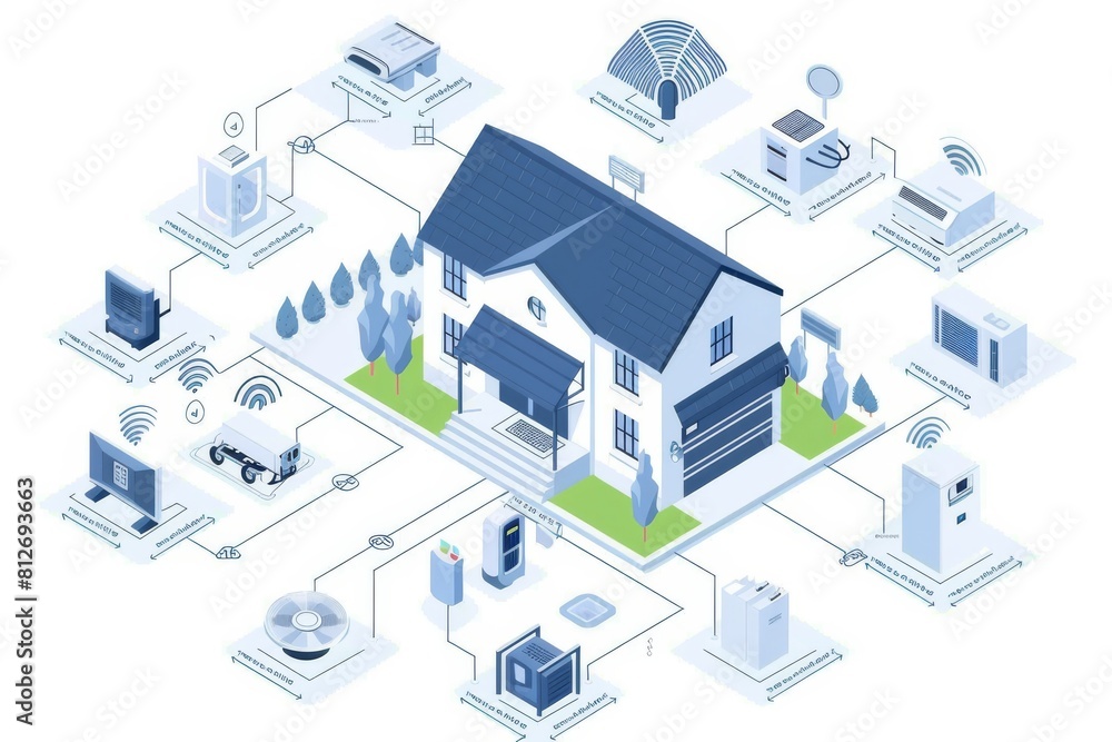 Poster elderly health technology in cctv systems combines intrusion detection with temperature controls and