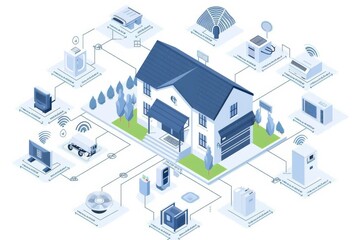 Elderly health technology in CCTV systems combines intrusion detection with temperature controls and security shields for enhanced residential surveillance.