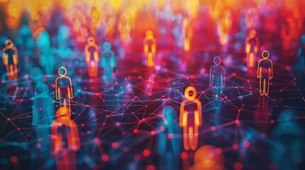 group of people of different colors, each representing a different race or ethnicity