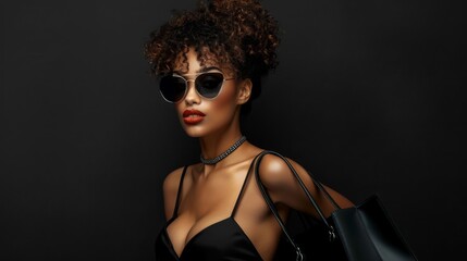 Stylish Woman with Elegant Sunglasses