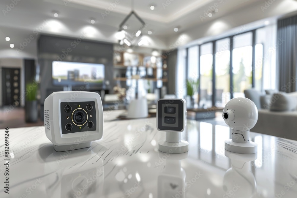 Poster surveillance operations secure environments with wireless alarm systems, incorporating residential c