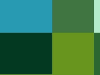 Green abstract background with squares 