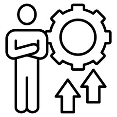 Obraz premium Leadership Development Icon