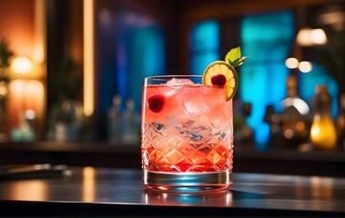 A cocktail in a studio setting combines visual allure with flavorful delight, often highlighted by gentle lighting