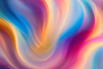 Ethereal Swirls of Color - A Dance of Light and Harmony
