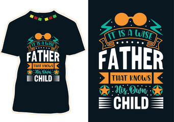 Happy Fathers Day T-shirt Design