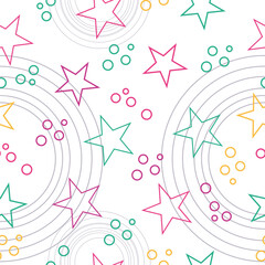 Cosmos texture for paper, wrapping and fabric. Vector illustration. Vector fireworks illustration.
