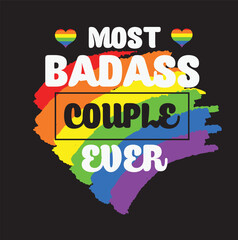 LGBT party SVG colorful design