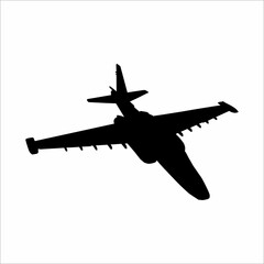 Fighter plane silhouette