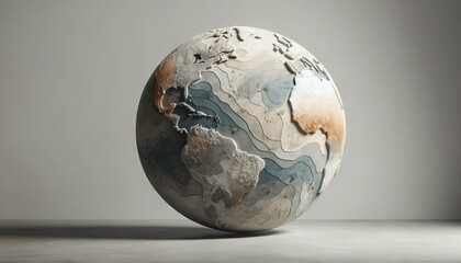 globe on a surface