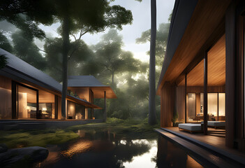 Fototapeta premium modern house