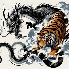 dragon and tiger