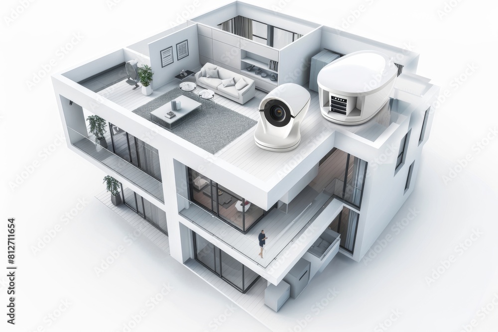 Aufkleber security concepts integrate camera surveillance with connected lens technology, ensuring that broadb
