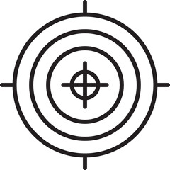 Fototapeta premium Crosshair Target Icon