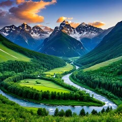 landscape in the mountains