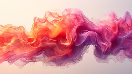 Tranquil Watercolor Wave Abstraction: Artistic Background