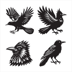 Obraz premium flamingo silhouette vector icon graphic logo ai generated design