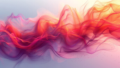 Ethereal Watercolor Wave Abstraction: Abstract Background