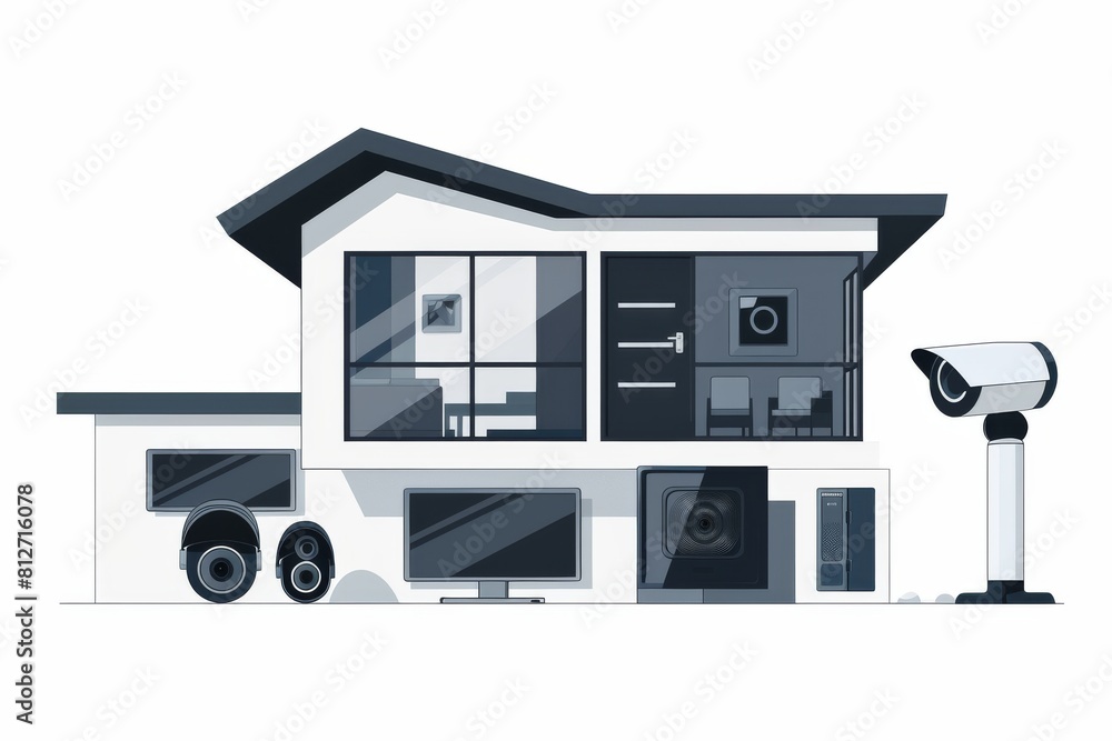 Poster multimedia networking in smart homes integrates secure surveillance measures with cctv base systems,