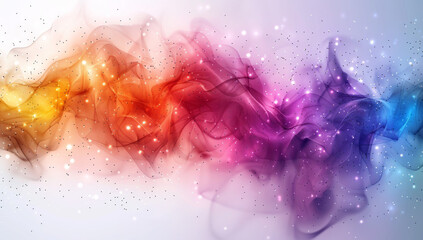Mystical Watercolor Sea Waves: Abstract Background