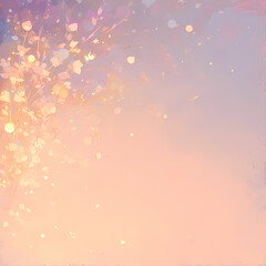 Pink Glow and Gold Abstract Painting for Backgrounds, Wallpapers, or Inspirational Posters
