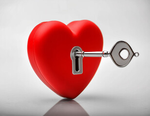 Key to the heart. Key to your heart. Find pure love.