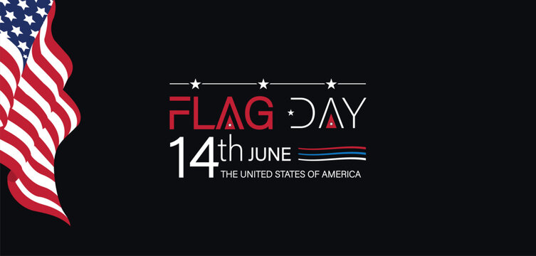 Capturing the Spirit of Flag Day June 14th Illustration Design
