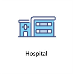 Hospital  vector icon