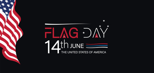 Honoring Beautiful Flag Day Illustrations for June 14th