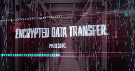 Image of data processing over computer servers