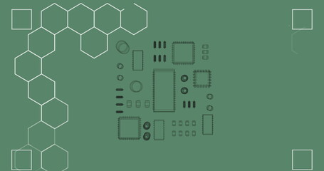 Image of markers over computer processor