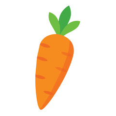 Carrot icon isolated on white background
