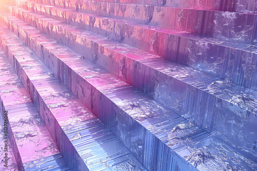 Poster horizontal abstract pastel holographic texture design for pattern and background