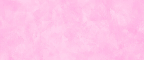 Pink vector watercolor art background with brushstrokes for cards, flyers, poster, cover design, invitation. Pink watercolor texture wallpaper. Hand drawn illustration for Valentines Day.