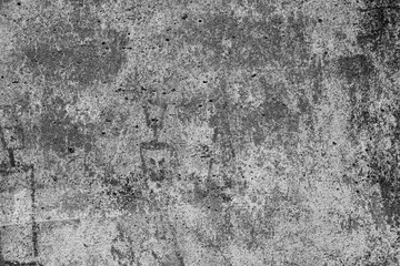 Old gray concrete wall as background.