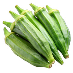 Fototapeta premium Okra, a vegetable and herb, is used in various dishes. for health and benefits to the body