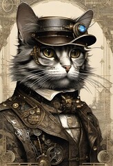 Steampunk cat