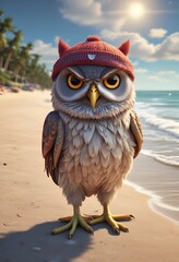 Angry owl