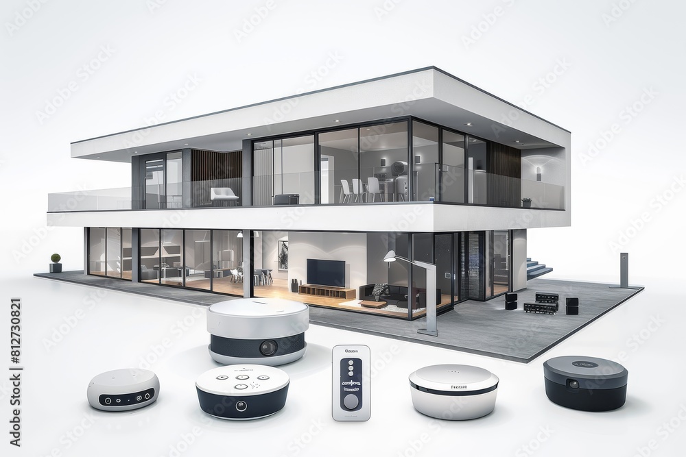 Poster utilizing cutting-edge technology in security cameras and surveillance systems for optimal monitorin
