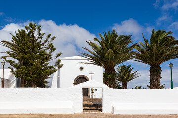 Ermita de las Nieves, a remote chapel near Los Valles, Teguise, Lanzarote, Spain