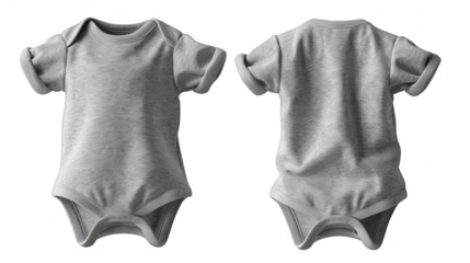 Romper jumpsuit newborn mockup cut out transparent isolated on white background ,PNG file ,artwork graphic design.