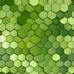 Green Hexagonal Geometric Pattern Background