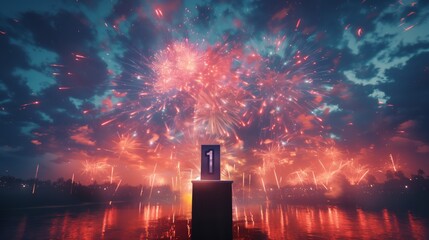 1. Standing on the Podium: A Night of Fireworks and Celebration
