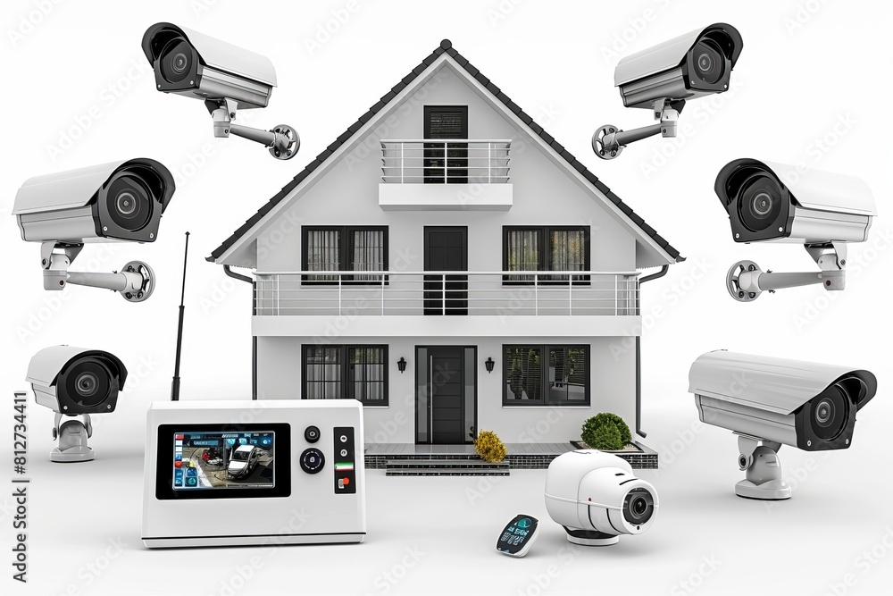 Aufkleber robust monitoring and safeguarding ensured by advanced security cameras in surveillance systems.