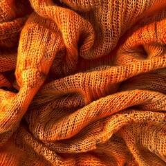 Muddy Orange Knit Fabric with Texture

