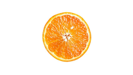 Close-up photo of a cross section of an orange.