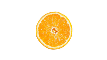 Close-up photo of a cross section of an orange.