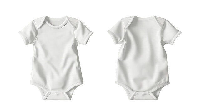 Romper jumpsuit newborn mockup cut out transparent isolated on white background ,PNG file ,artwork graphic design.